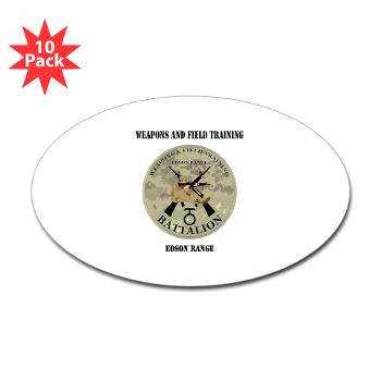 WFTB - M01 - 01 - Weapons & Field Training Battalion with Text - Sticker (Oval 10 pk) - Click Image to Close